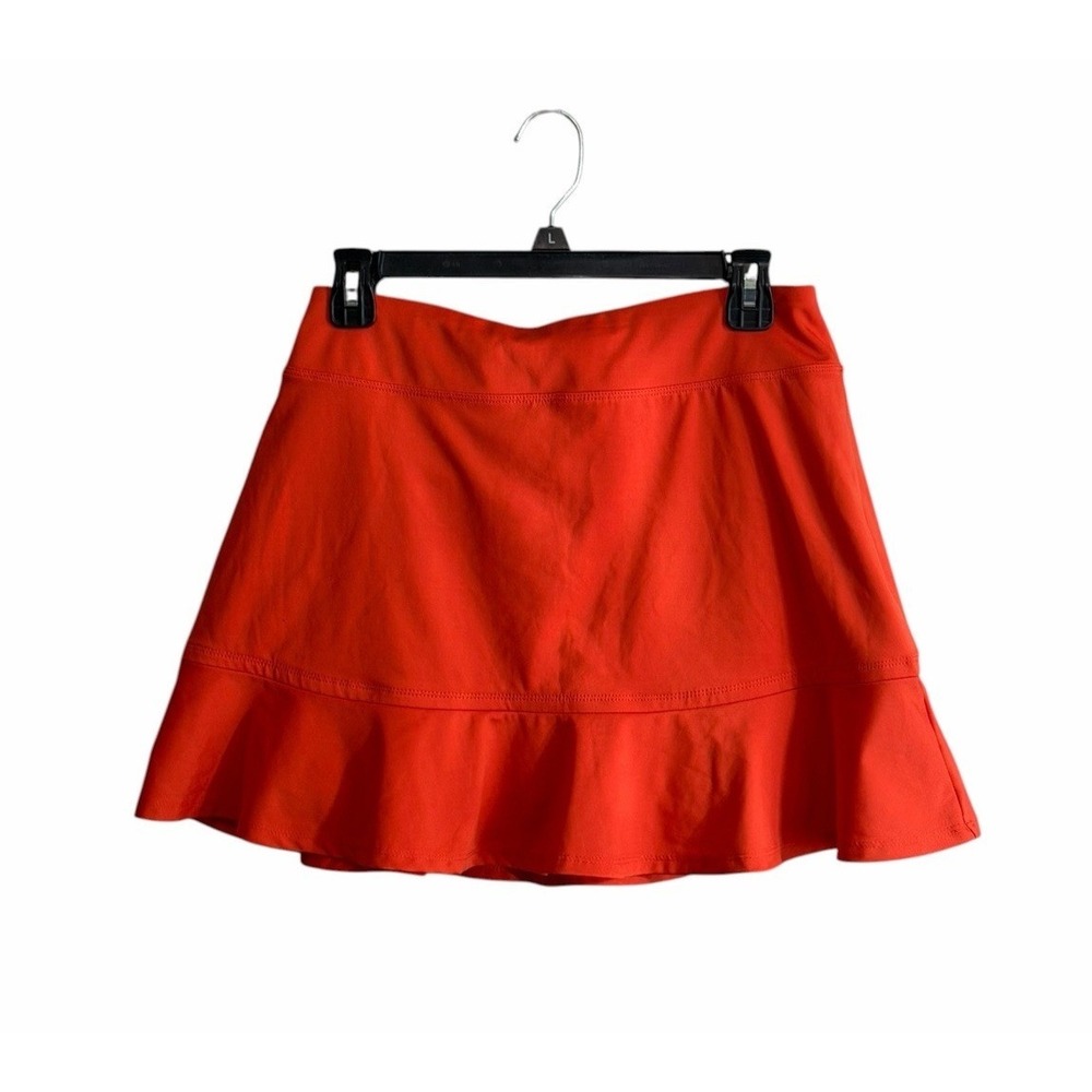 Tommy Bahama Women Medium Active Orange solid skort Tennis Pickleball